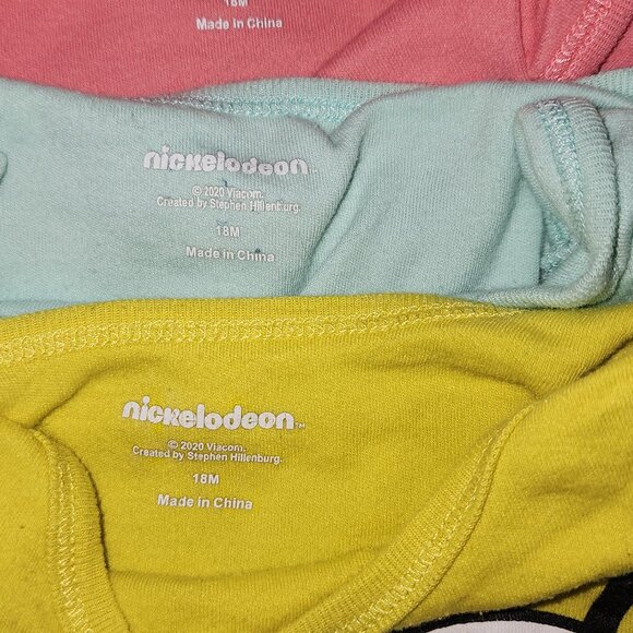 3 Nickelodeon Spongebob And Friends one piece Baby suits size 18 months - Picture 4 of 4
